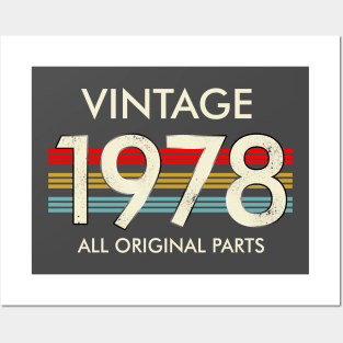 Vintage 1978 All Original Parts Posters and Art